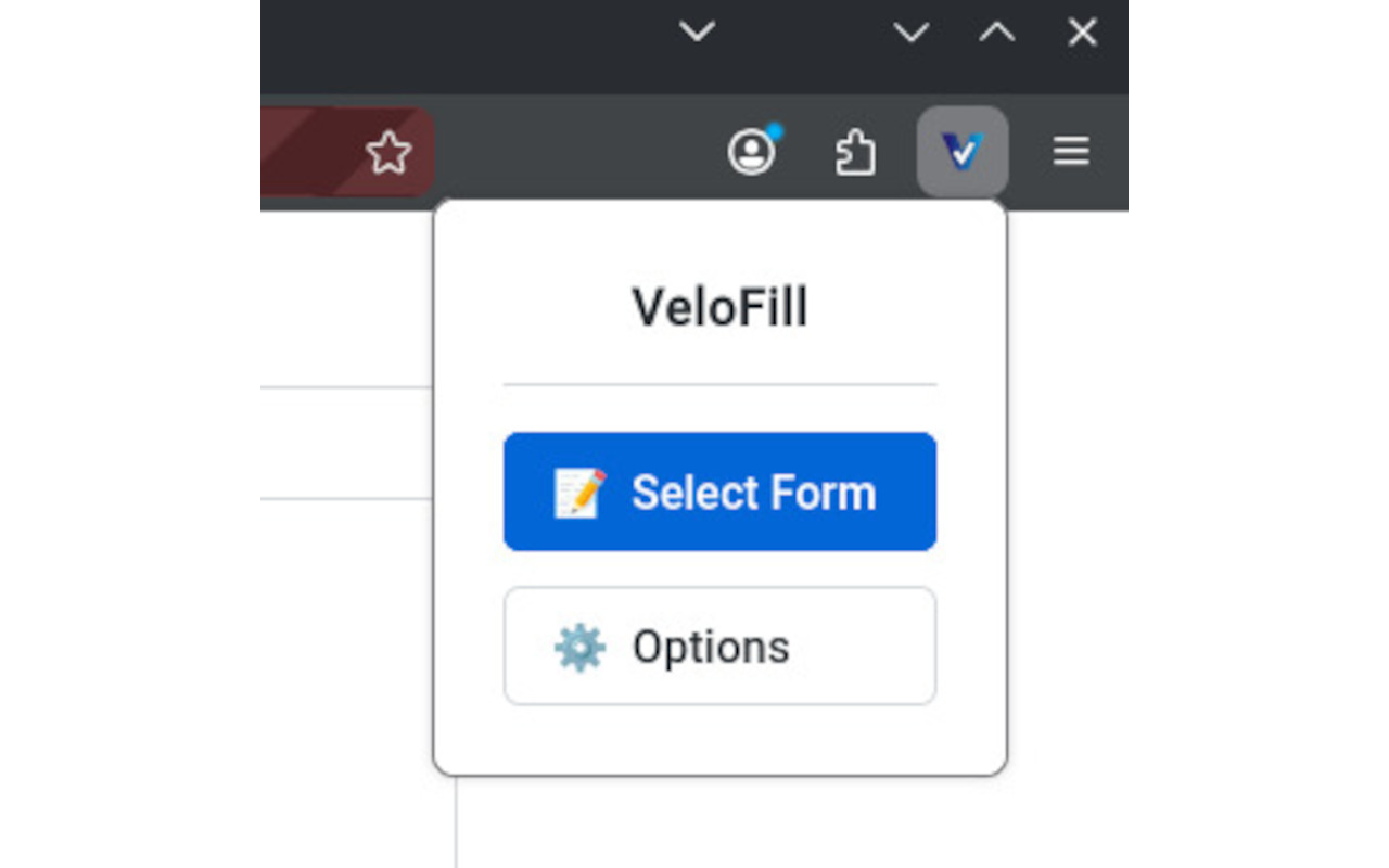 VeloFill Autofill Popup